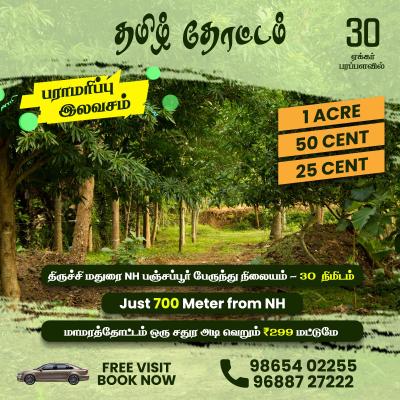 திருச்சி விராலிமலை அருகில் Sq.ft. ₹299 Only